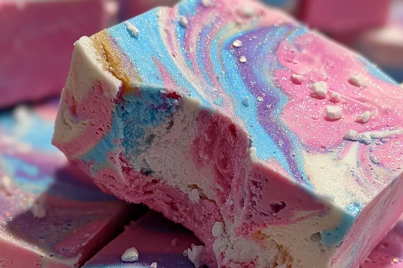 Fresh ingredients for Galactic Cotton Candy Fudge