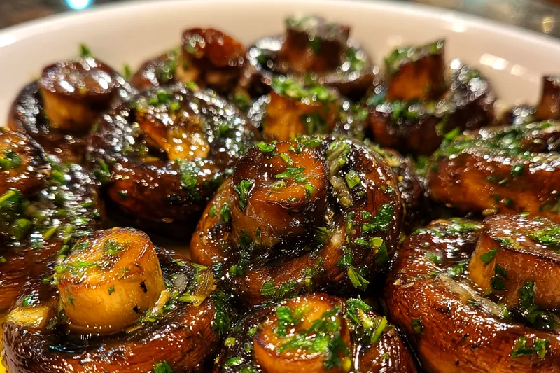 Cooking process for Garlic Butter Sautéed Mushrooms