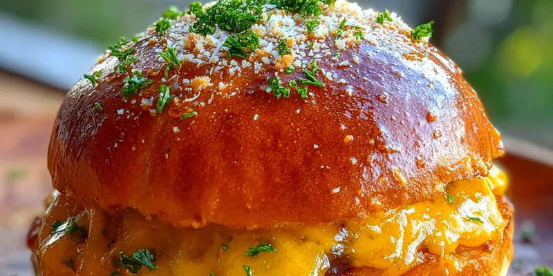 Savory Garlic Cheeseburger Bites