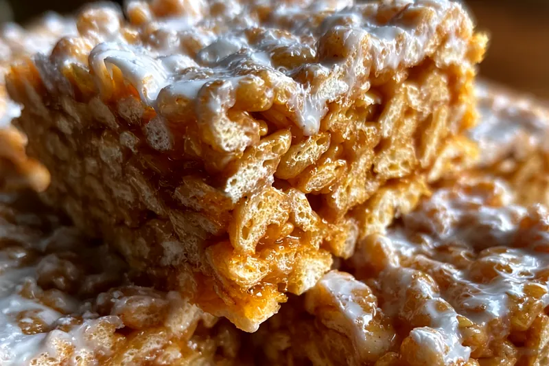 Cooking process for Gingerbread Rice Krispy Treats