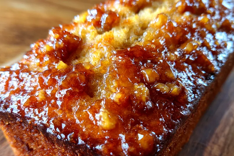 Cooking process for Glazed Apple Fritter Loaf