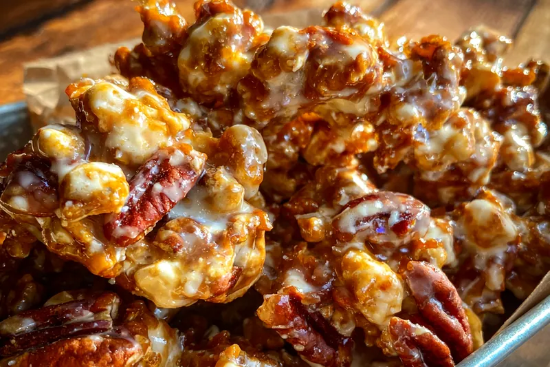 Fresh ingredients for Glazed Pecan Crunch Bites