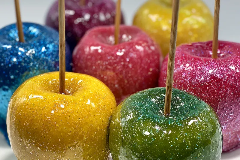 Cooking process for Glitter Candy Coated Apples