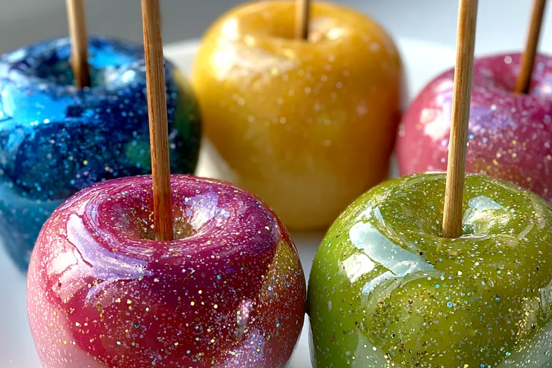 Fresh ingredients for Glitter Candy Coated Apples
