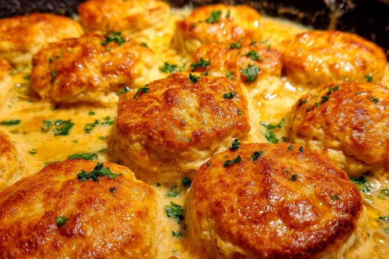 Cooking process for Golden Biscuit Casserole