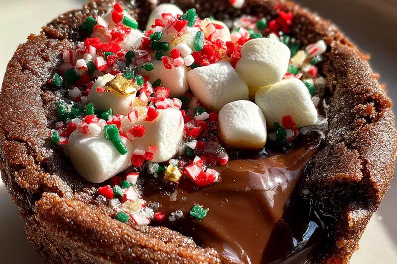 Cooking process for Gooey Chocolate Cookie Cups