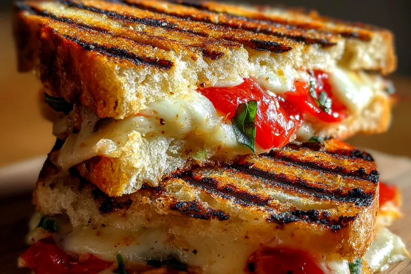 Fresh ingredients for Gourmet Grilled Cheese Delight