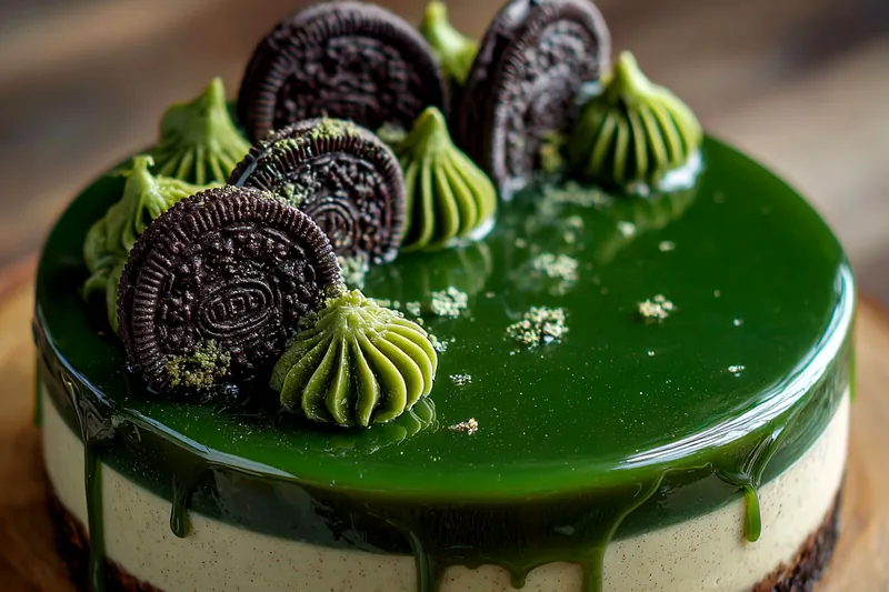 Fresh ingredients for Green Velvet Oreo Delight
