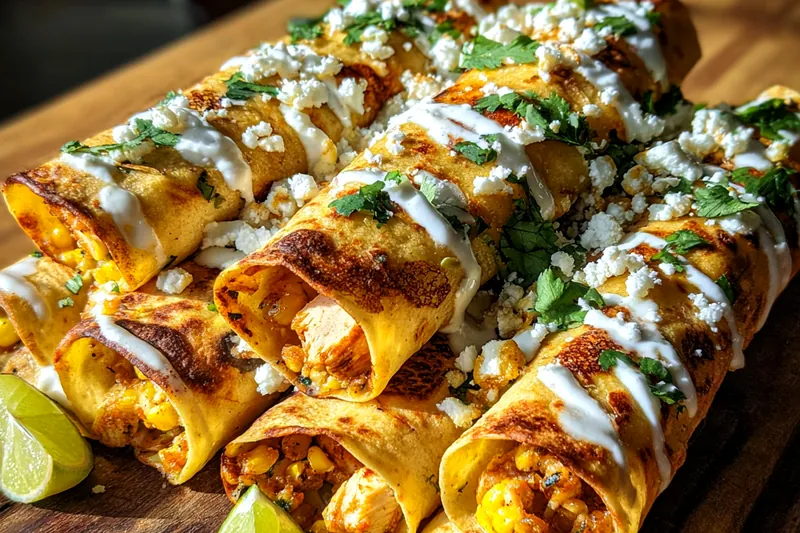 Fresh ingredients for Grilled Chicken Corn Wraps