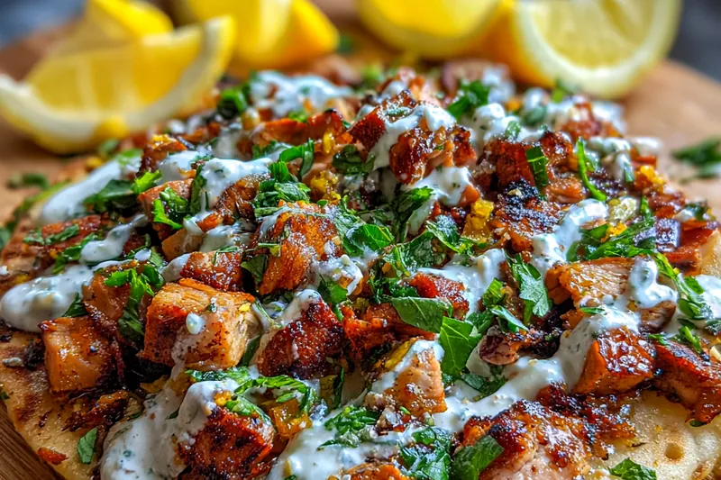 Fresh ingredients for Grilled Chicken Shawarma Delight