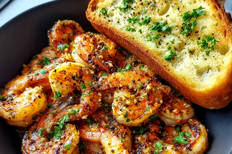 Cooking process for Grilled Shrimp Garlic Bowl
