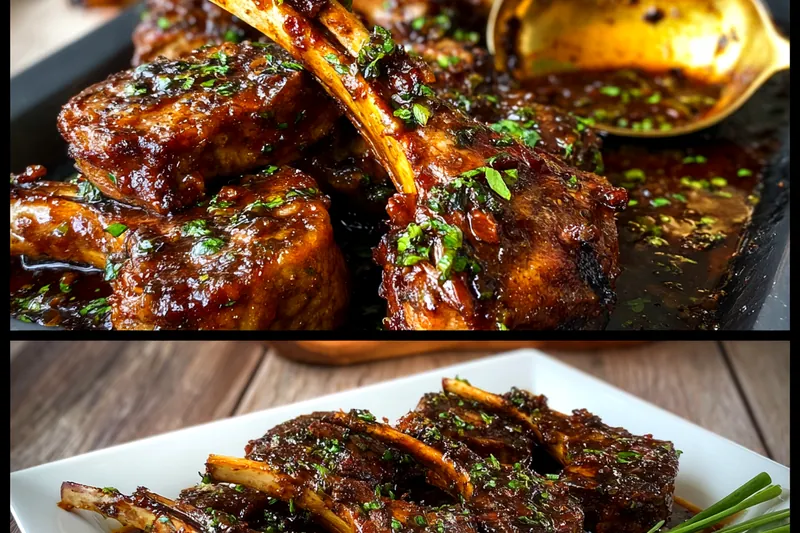 Fresh ingredients for Herb Crusted Lamb Chops