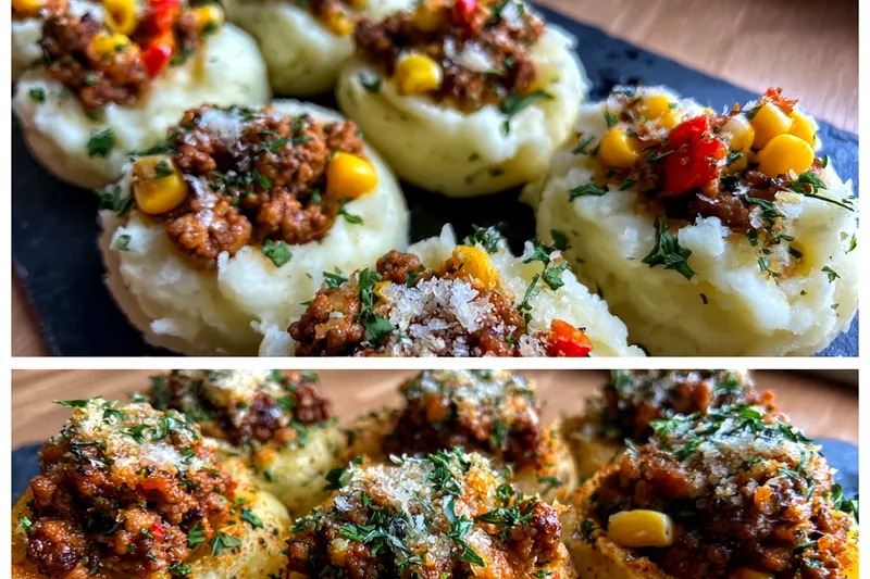 Fresh ingredients for Herb-Infused Potato Nests