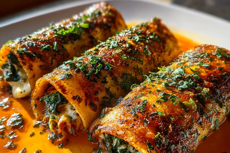 Cooking process for Herbed Chicken Rolls