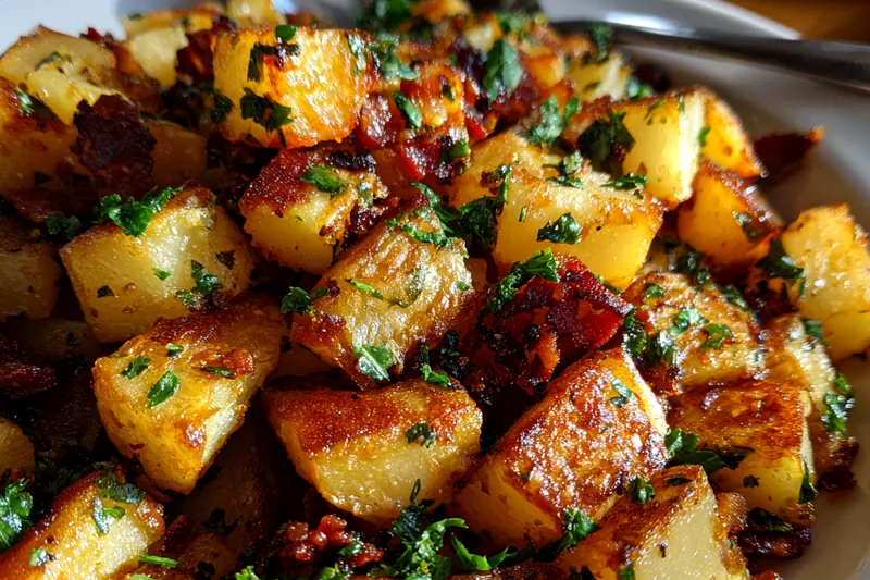 Fresh ingredients for Honey Bacon Roasted Potatoes