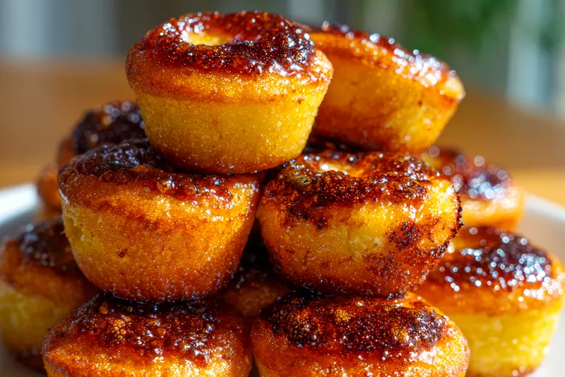 Cooking process for Honey Butter Cornbread Poppers