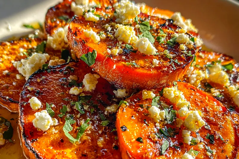 Cooking process for Honey Roasted Sweet Potatoes