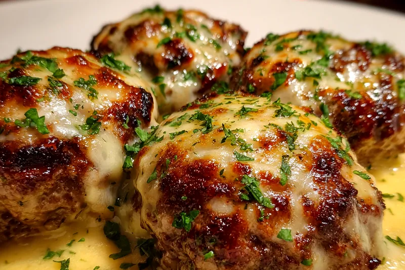 Fresh ingredients for Juicy Melted Cheese Patties