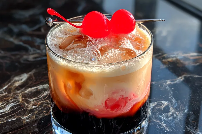 A step-by-step visual of preparing Elegant Kahlua Cocktail Bliss.