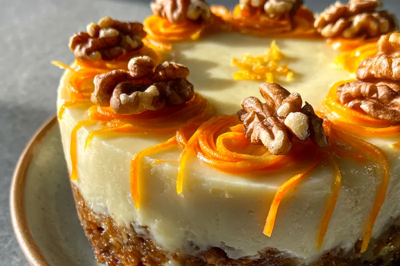 Fresh ingredients for Layered Carrot Walnut Cake