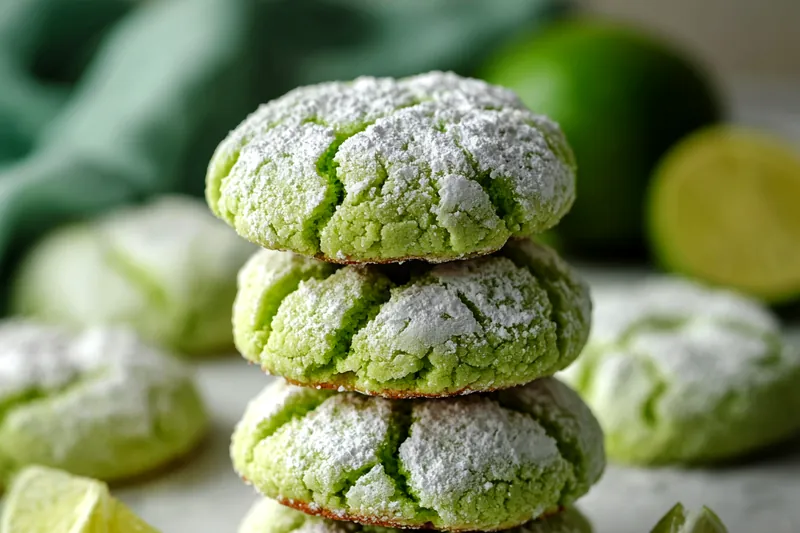 Cooking process for Lime Crinkle Cookies Delight