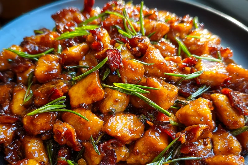 Cooking process for Maple Bacon Chicken Bites