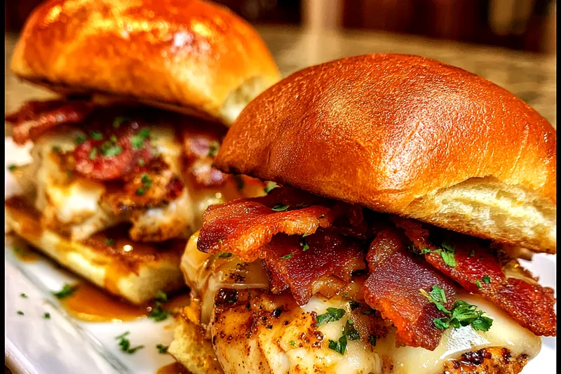 Fresh ingredients for Maple Chicken Bacon Sliders