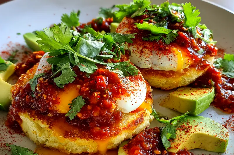 Fresh ingredients for Mexican Style Poached Eggs