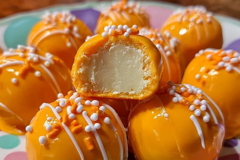 Fresh ingredients for Orange Creamy Truffle Bites