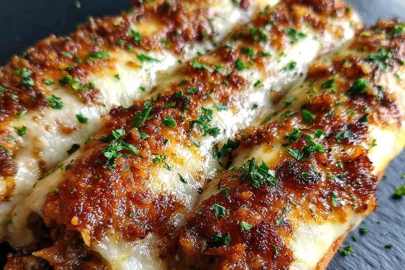 Fresh ingredients for Savory Cheesesteak Breadsticks laid out on a table.