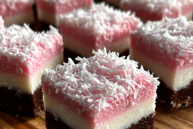 Cooking process for Pink Coconut Cake Bars