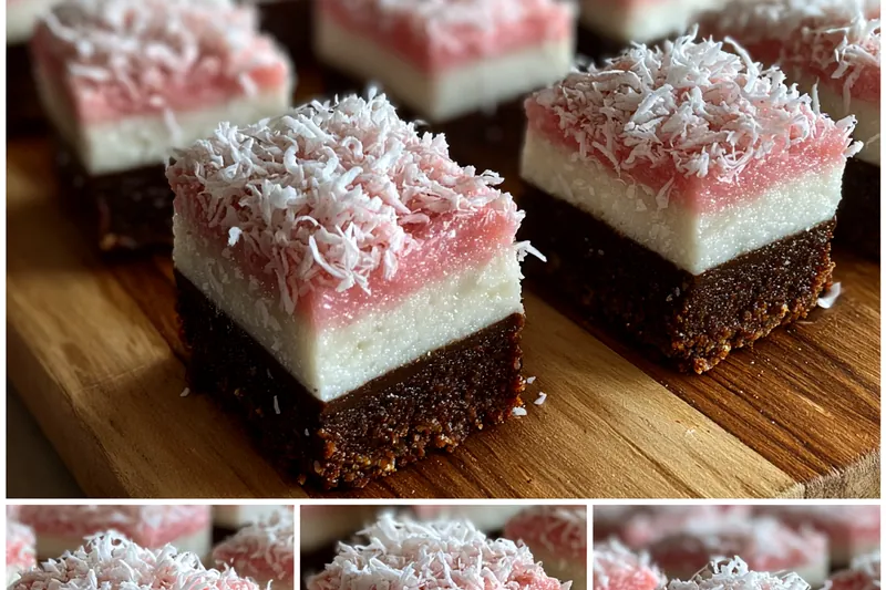 Fresh ingredients for Pink Coconut Cake Bars