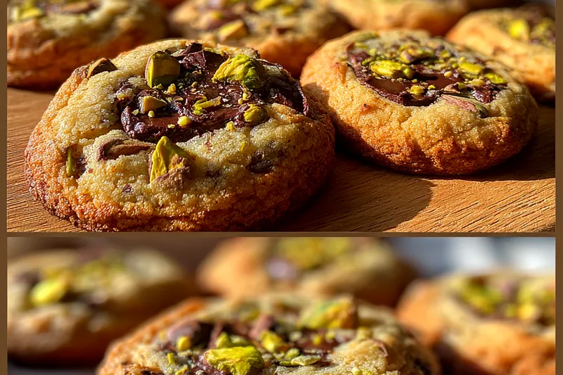 Cooking process for Pistachio Chocolate Chunk Cookies