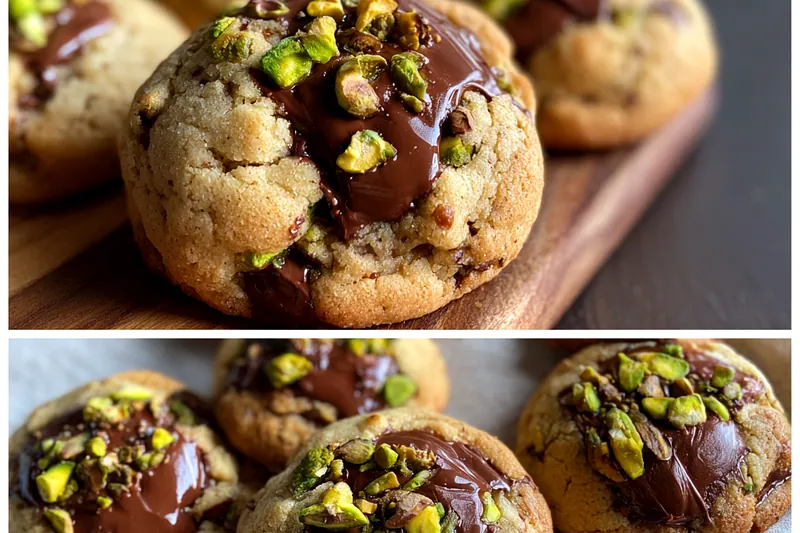 Fresh ingredients for Pistachio Chocolate Chunk Cookies