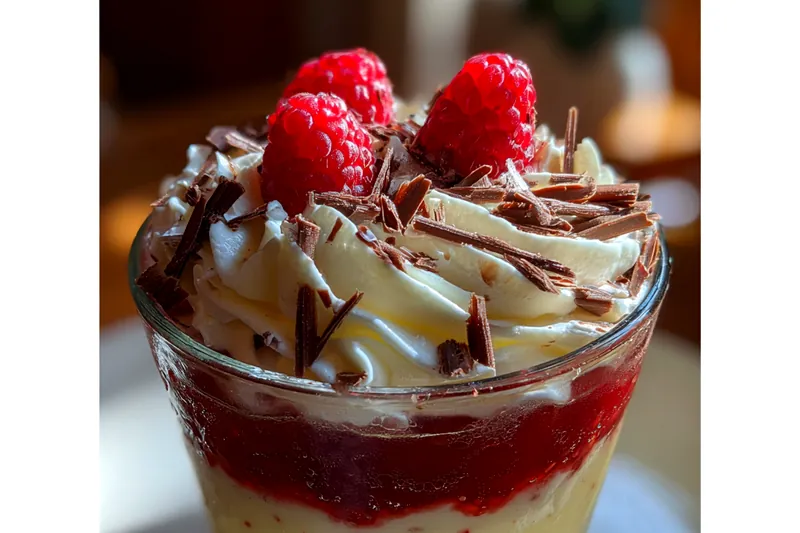 Cooking process for Raspberry Chocolate Delight