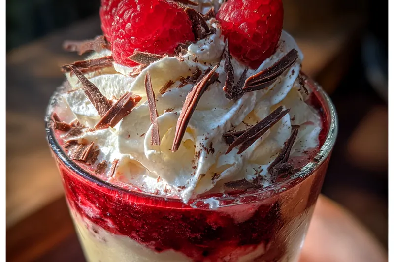 Fresh ingredients for Raspberry Chocolate Delight