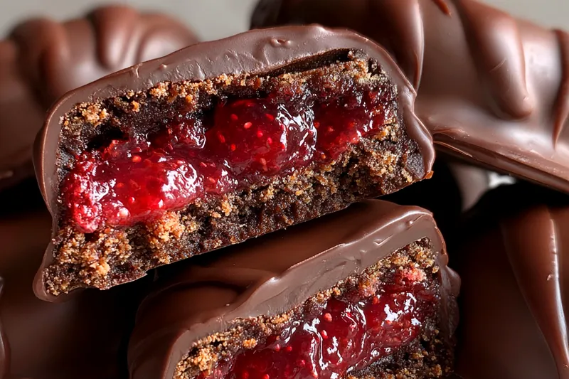 Fresh ingredients for Raspberry Chocolate Delights