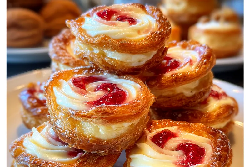 Fresh ingredients for Raspberry Swirl Cheesecake Bites