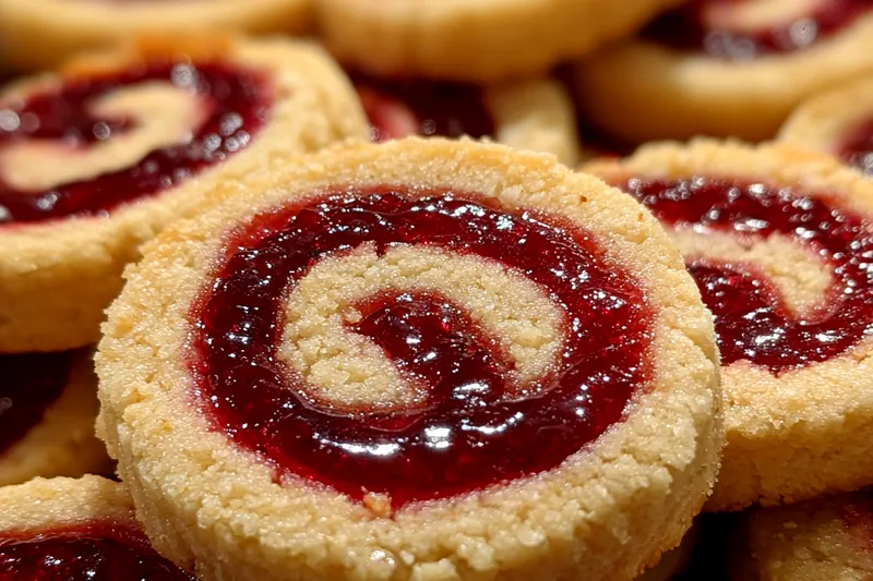 Cooking process for Raspberry Swirl Shortbread Cookies
