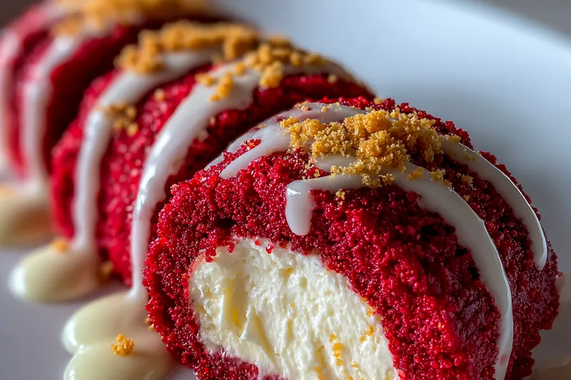 Fresh ingredients for Red Velvet Dessert Roll