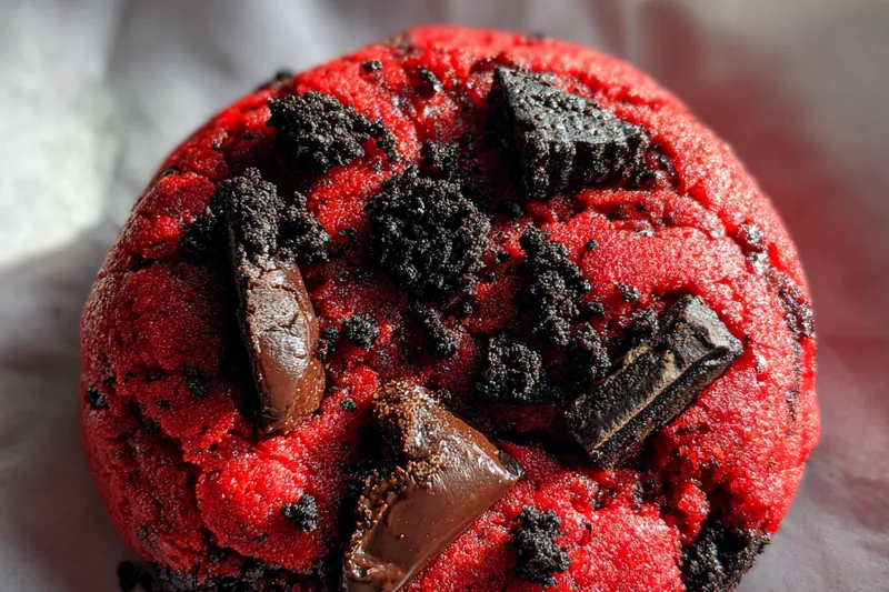 Cooking process for Red Velvet Oreo Cookies
