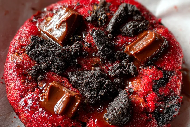 Fresh ingredients for Red Velvet Oreo Cookies