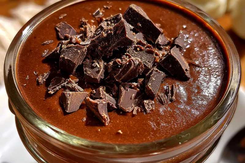 Fresh ingredients for Rich Chocolate Protein Pudding