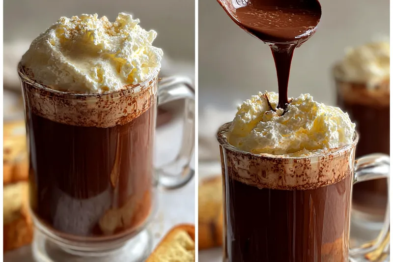 Cooking process for Rich Creamy Hot Chocolate