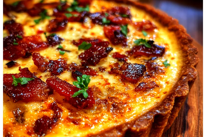 Fresh ingredients for Savory Bacon Onion Tart
