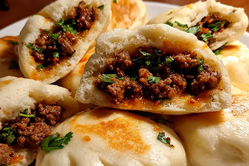 Cooking process for Savory Beef Bao Buns