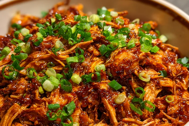 Cooking process for Savory Braised Bourbon Chicken