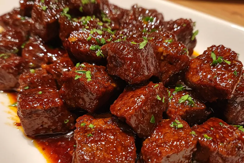 Fresh ingredients for Savory Glazed Steak Bites