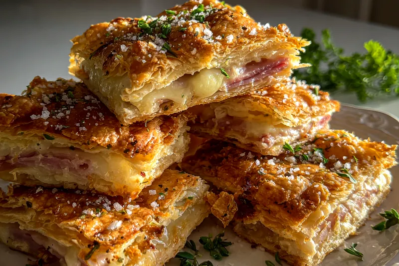 Cooking process for Savory Ham Cheese Pastry