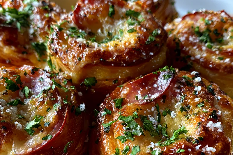 Cooking process for Savory Pepperoni Cheese Pastry